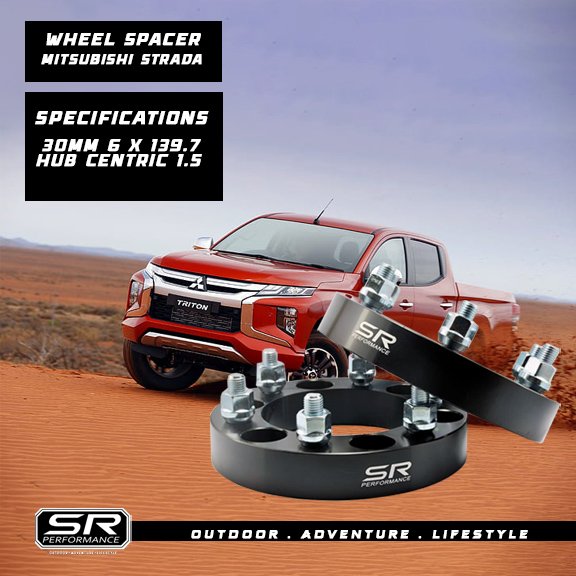 WHEEL SPACER MITSUBISHI STRADA 6H X 30MM 1.5 (HUB CENTRIC)
